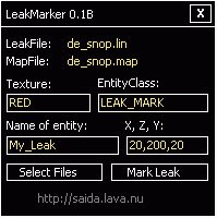 Интерфейс программы LeakMarker Интерфейс программы LeakMarker