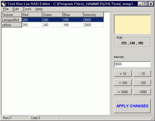 Интерфейс программы Tool Box Lux