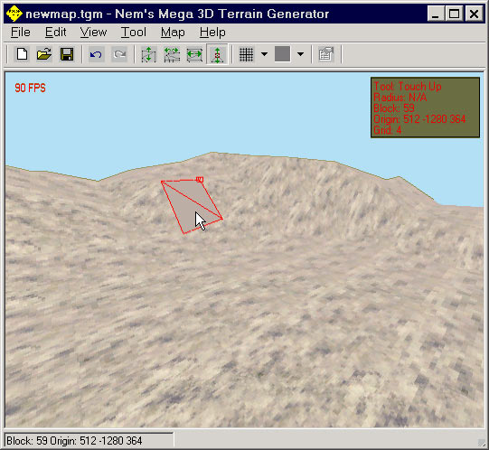 Интерфейс программы Nems Mega 3D Terrain Generator