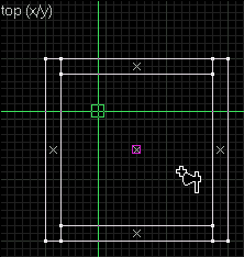 Устанавливаем объект info_player_deathmatch на виде 2D top Устанавливаем объект info_player_deathmatch на виде 2D top
